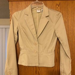 Armani Exchange A/X tan cotton blazer